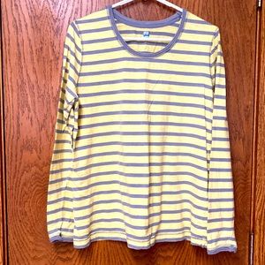 Grey & Yellow Long Sleeved T-shirt